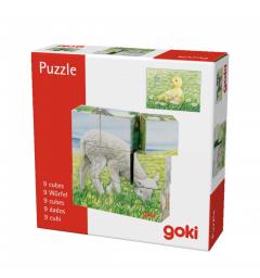 Puzzle - Cuburi animale ferma