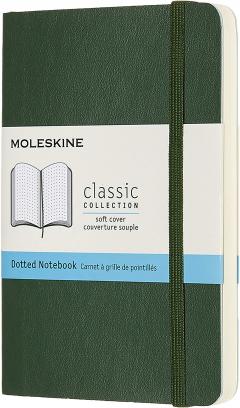 Carnet - Moleskine Classic - Pocket, Dotted, Soft Cover - Myrtle Green