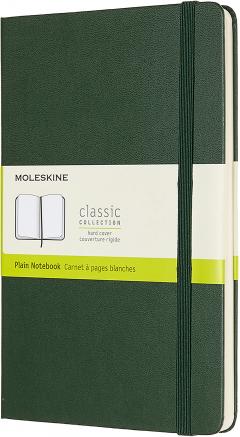 Carnet - Moleskine Large Plain - Myrtle Green