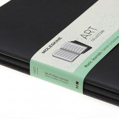 Set 3 caiete - Moleskine Art Music - Extra Large  - Black 