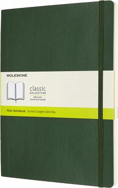 Carnet - Moleskine Classic - X-Large, Soft Cover, Plain - Myrtle Green