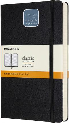 Carnet - Moleskine Expanded Large Ruled - Black