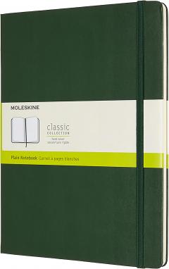 Carnet - Moleskine Classic - Extra Large, Plain, Hard Cover - Myrtle Green