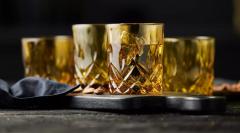 Set 4 pahare de whisky - Sorrento Amber