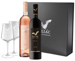 Set vinuri - Joie de Vivre Package: Liliac Rose + Liliac Red Cuvee + 2 pahare