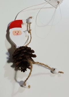 Decoratiune - Wooden Santa