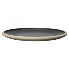 Farfurie - Fumiko plate, beige/black, 25.6cm