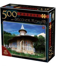 Puzzle - Discover Romania - Manastirea Voronet - 500 piese