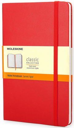 Carnet - Moleskine Classic - Pocket, Hard Cover, Ruled - Scarlet Red