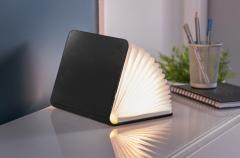 Lampa - Large Smart Book Light - Black Leather