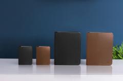 Lampa - Large Smart Book Light - Brown Leather