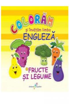 Coloram si invatam limba engleza - 2. Fructe si legume