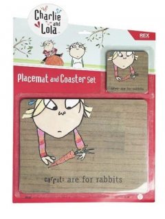 Set coaster si suport farfurie - Charlie & Lola