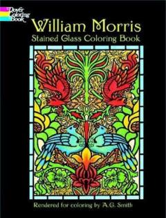 Coperta cărții William Morris Stained Glass Coloring Book