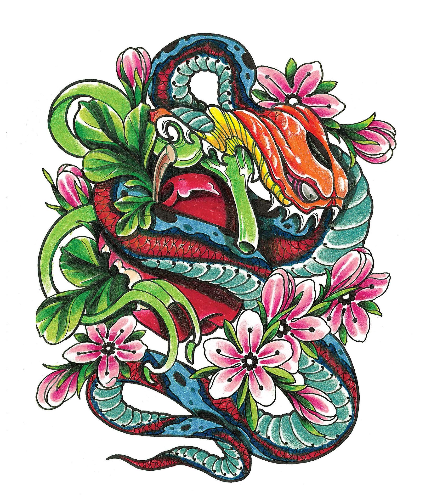 Modern Tattoo Designs Coloring Book Erik Siuda, Creative Haven