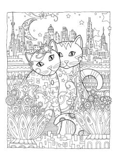 Creative Cats Coloring Book