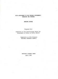 Risk Assessment in the Federal Government