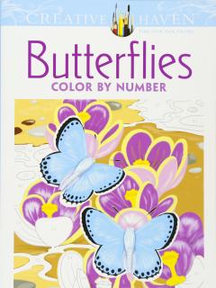 Creative Haven Butterflies Color by Number Coloring Book