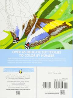 Creative Haven Butterflies Color by Number Coloring Book