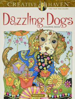 Creative Haven Dazzling Dogs Coloring Book