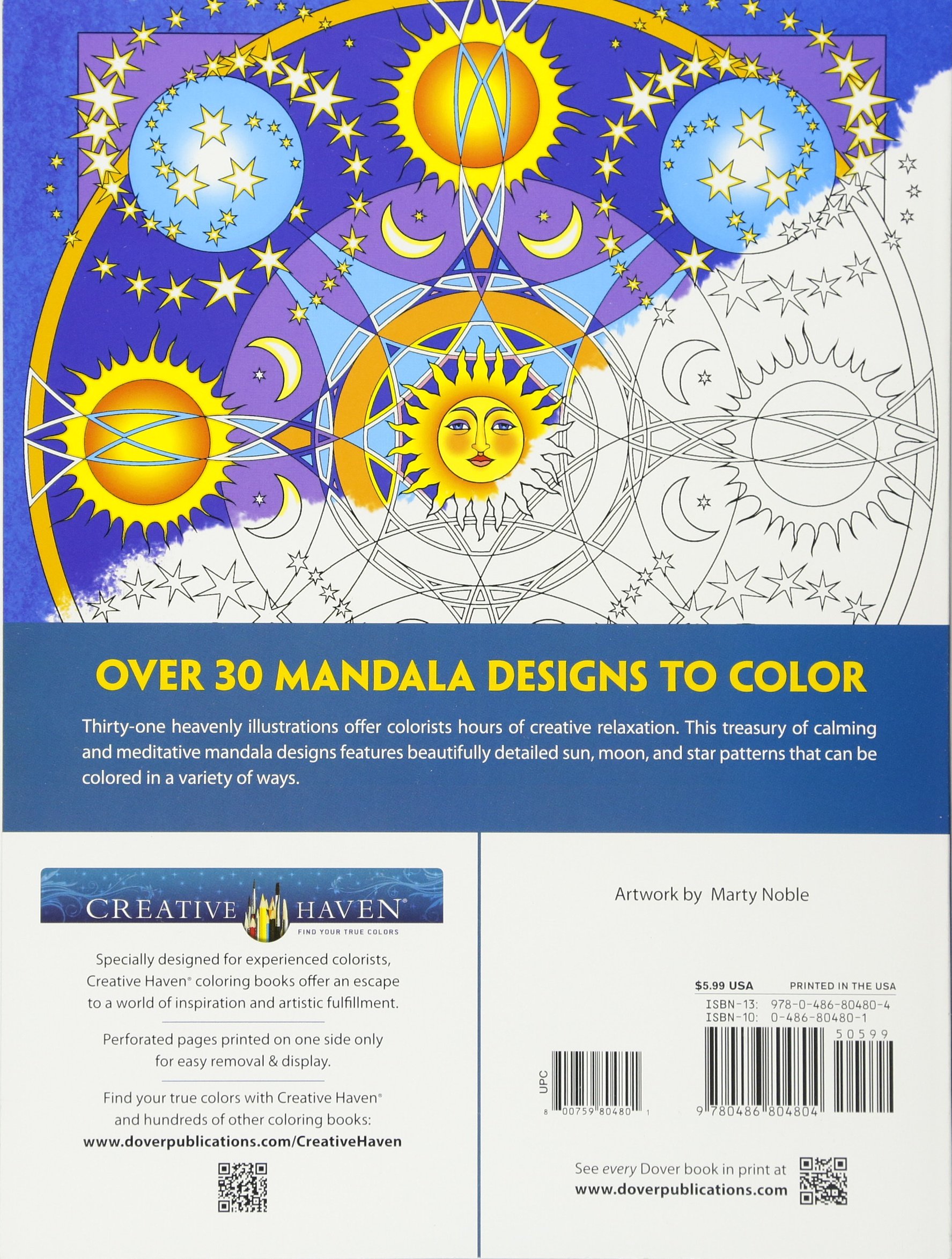 Celestial Mandalas Coloring Book