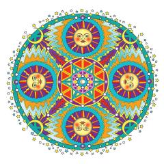 Celestial Mandalas Coloring Book