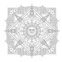 Celestial Mandalas Coloring Book