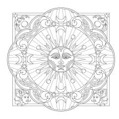 Celestial Mandalas Coloring Book