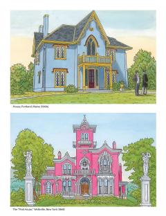 Victorian Houses Architecture Coloring Book