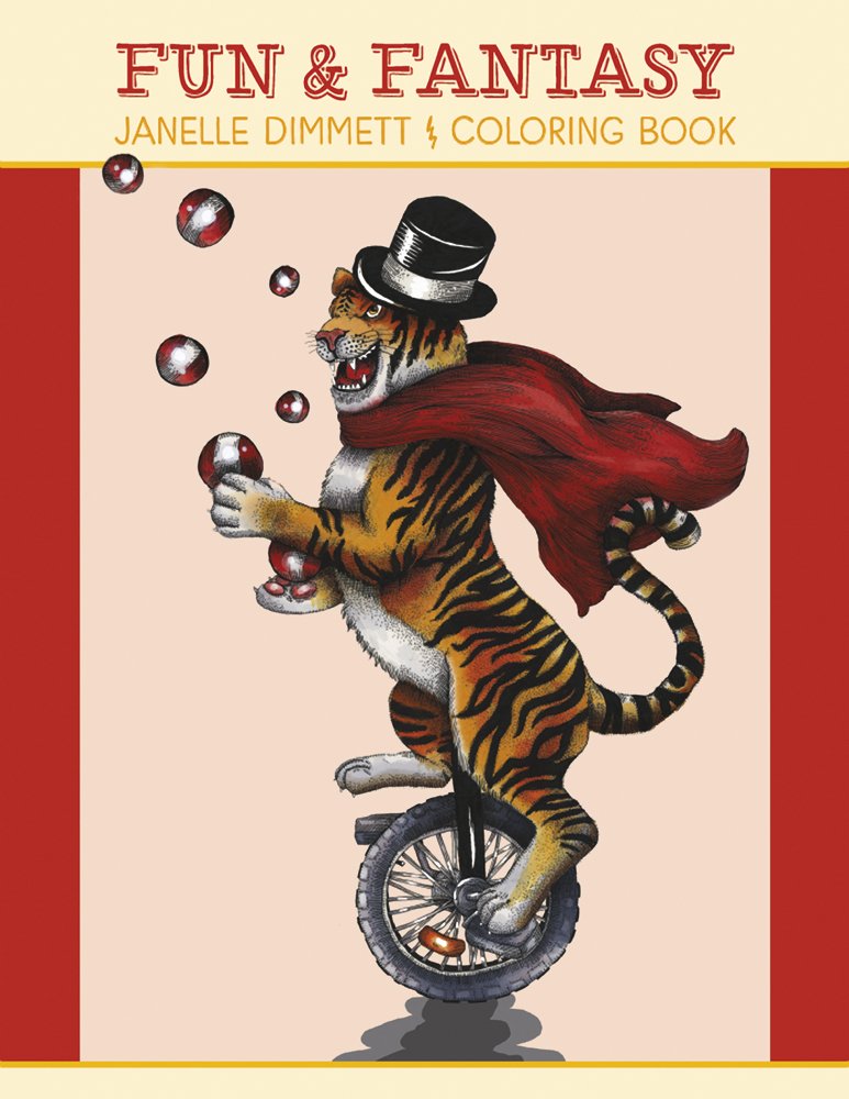 Janelle Dimmett Fun &amp; Fantasy Coloring Book  Cb182