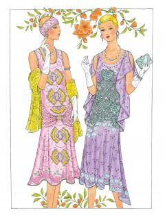 Jazz Age Fashions Coloring Book
