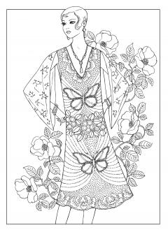 Jazz Age Fashions Coloring Book