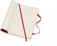 Carnet - Moleskine Classic - Pocket, Soft Cover, Squared - Scarlet Red