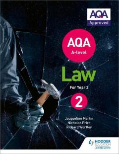 Coperta cărții AQA A-level Law for Year 2