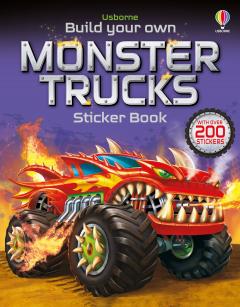 Coperta cărții Build Your Own Monster Trucks Sticker Book