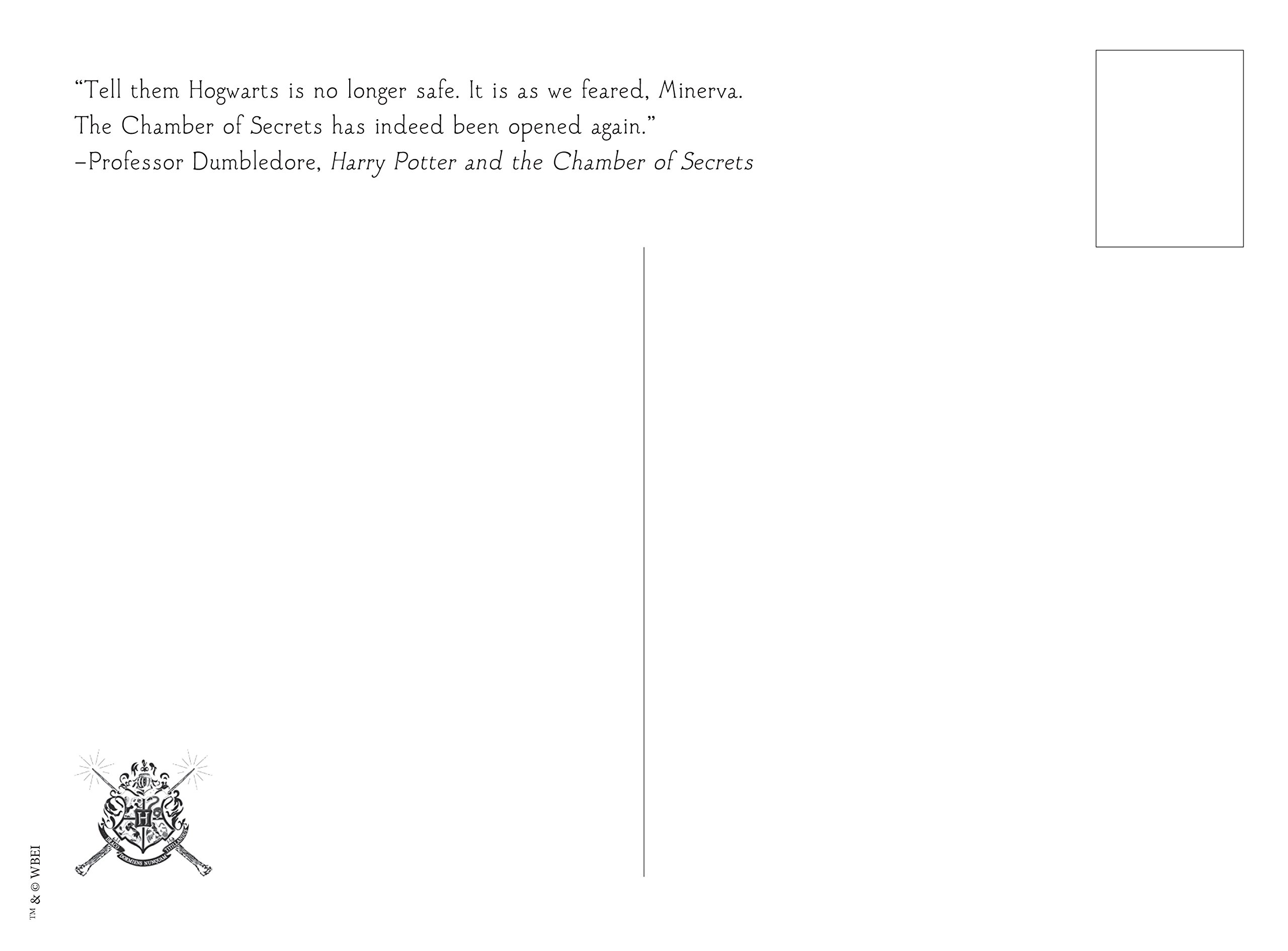 Harry Potter and the Chamber of Secrets Enchanted Postcard Book