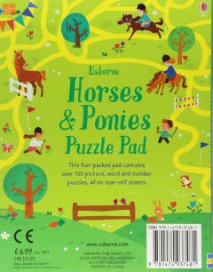 Horses and Ponies Puzzles Pad