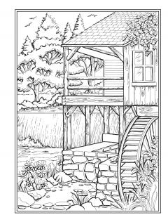 Country Charm Coloring Book