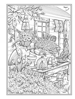 Country Charm Coloring Book