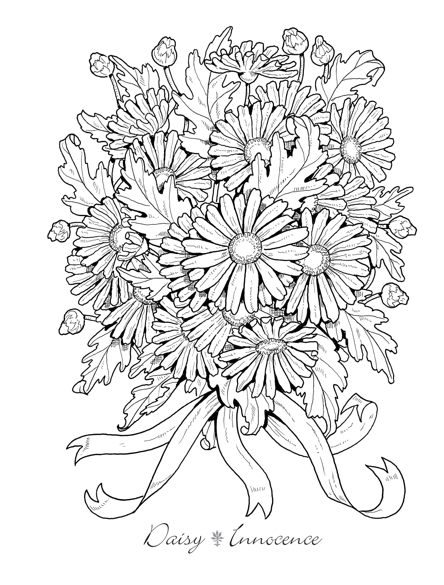 Creative Haven The Beautiful Language of Flowers Coloring Book John Green