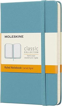 Agenda Moleskine Classic - Reef Blue Notebook Pocket Ruled Hard