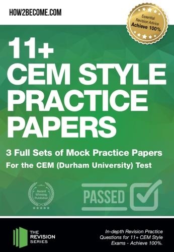 11+ CEM Style Practice Papers: 3 Full Sets of Mock Practice Papers for ...
