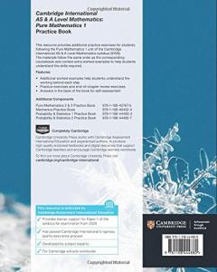 Cambridge International AS & A Level Mathematics: Pure Mathematics 1 Practice Book