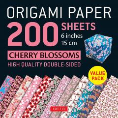 Origami Paper 200 sheets Cherry Blossoms 6 inch (15 cm)