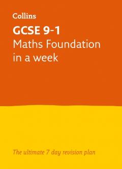 Coperta cărții GCSE 9-1 Maths Foundation In a Week