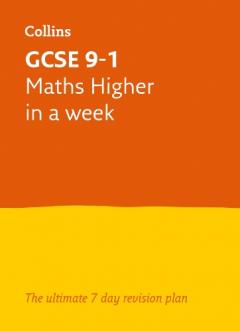 Coperta cărții GCSE 9-1 Maths Higher In a Week