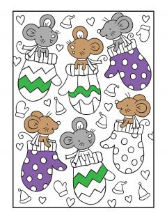 Happy Christmas Coloring Book