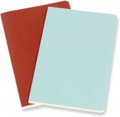 Jurnal - Moleskine Volant - Pocket, Plain, Soft Cover, Coral Orange and Aqua Blue