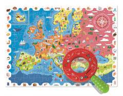 Puzzle 108 piese - Detective Puzzle - Harta Europei