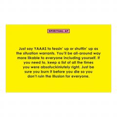 Pachet cu citate motivationale - Spiritual AF Deck (limba engleza)